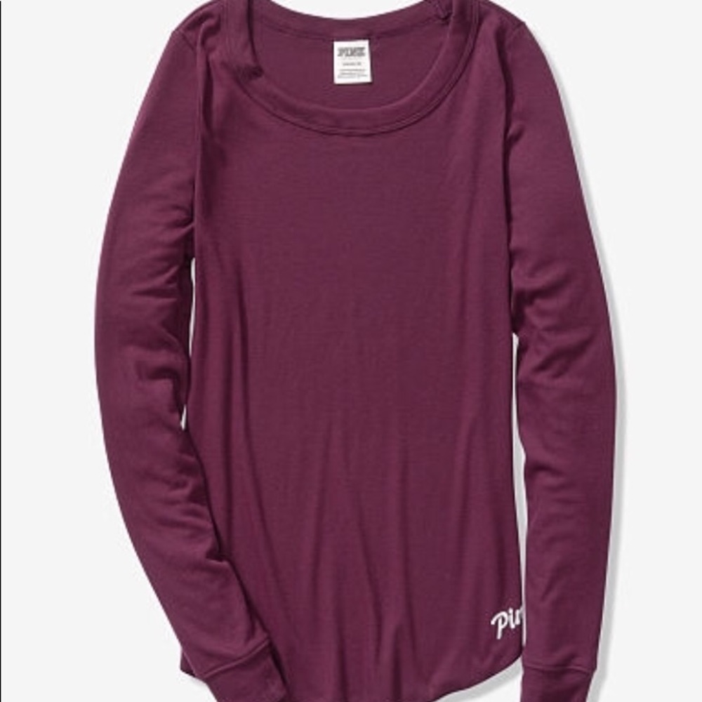 Pink Perfect Long Sleeve Ribbed Tee